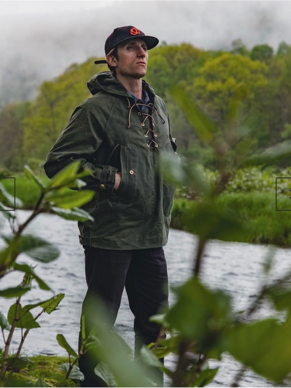 Heat Straps The Waxed Anorak in Olive